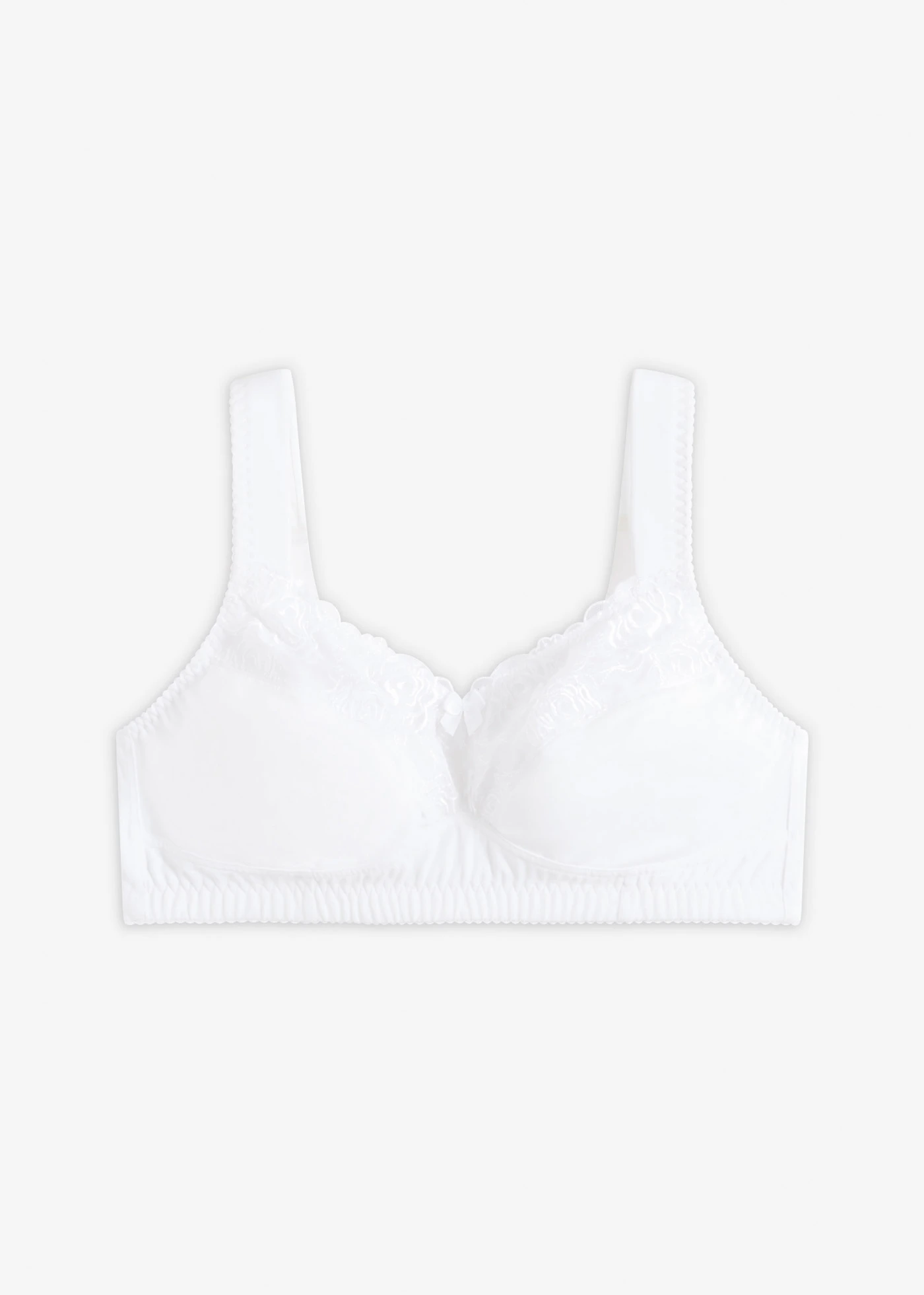 Soutien-gorge minimiseur sans armatures, bretelles rembourrées • blanc • Boutique bonprix