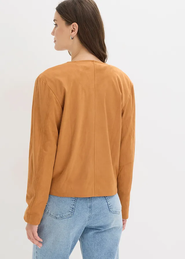 Veste en suédine, Couleur: camel