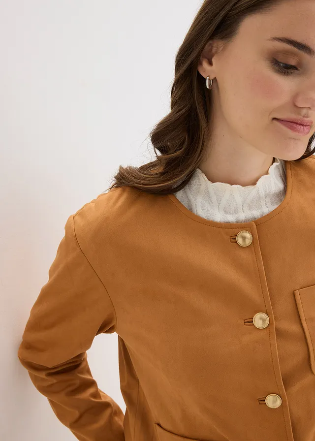 Veste en suédine • camel • product-page.page-title-suffix