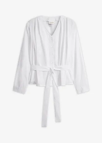 Bluză din bumbac 100% • alb • magazin bonprix