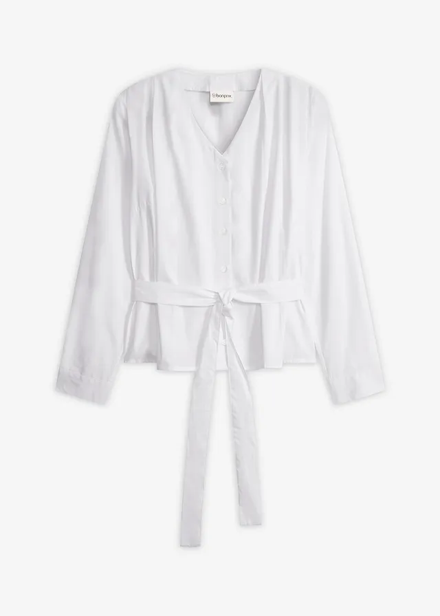 Blouse van puur katoen • wit • bonprix online shop