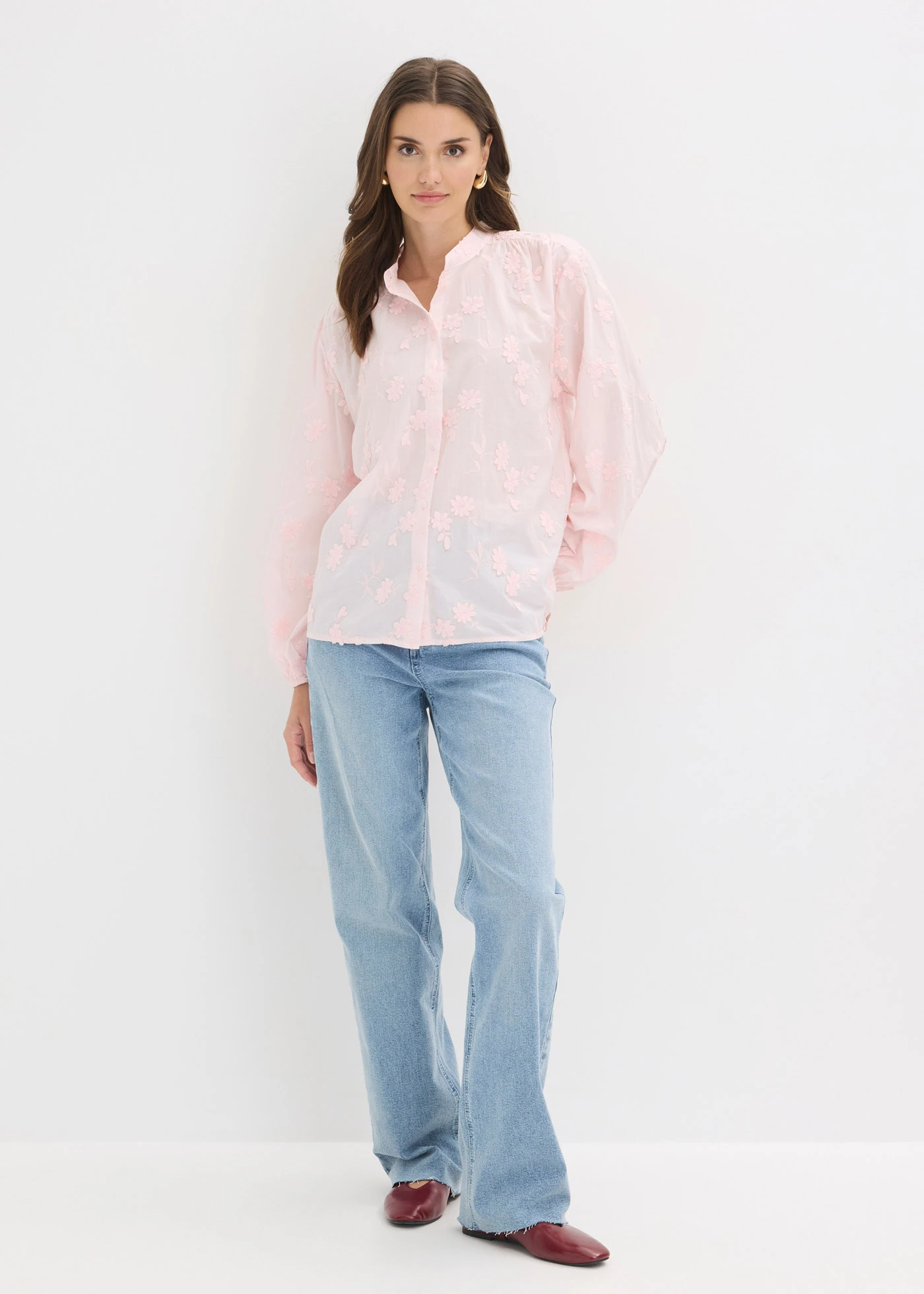 Chemisier 100% coton • rose clair • Boutique bonprix