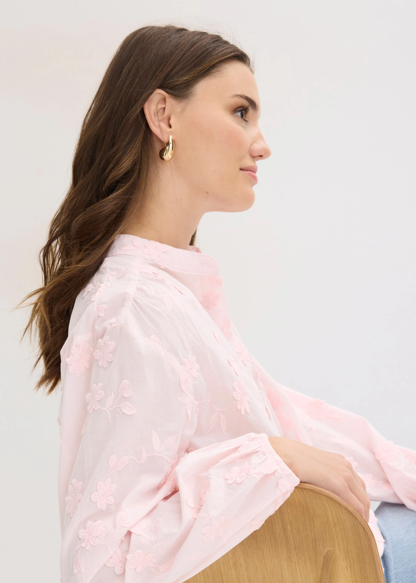 Chemisier 100% coton • rose clair • Boutique bonprix