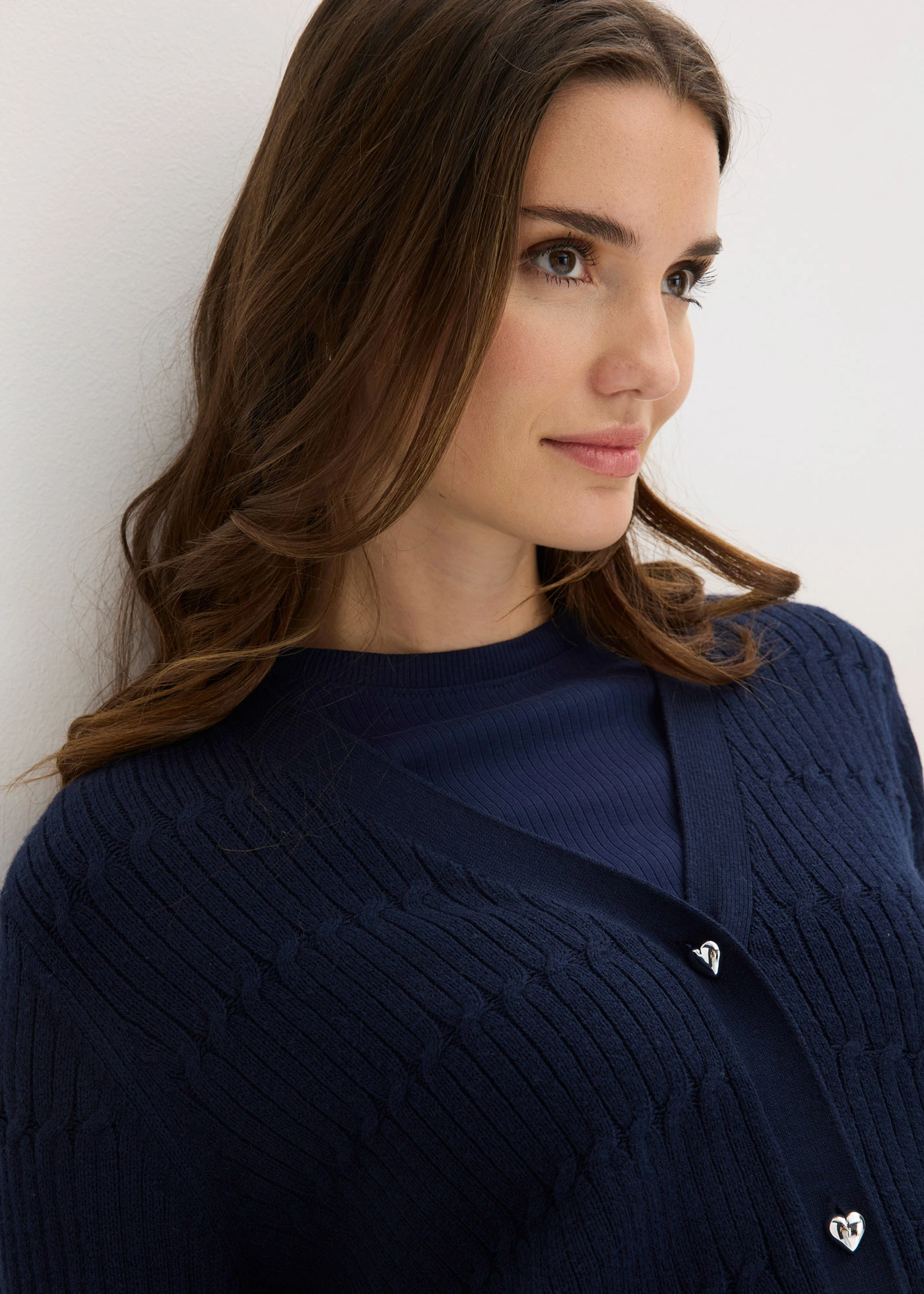 Gilet en fine maille de viscose mélangée • bleu foncé • Boutique bonprix