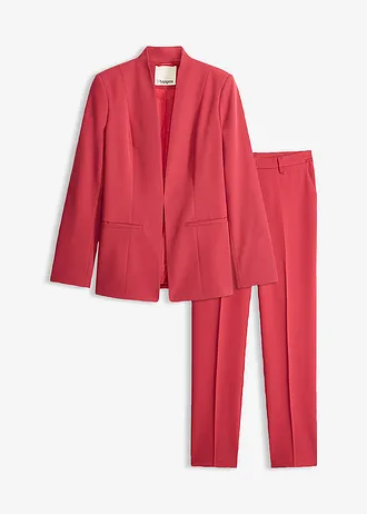 Costum cu pantaloni (set/2 piese), culoare: roșu-cireașă