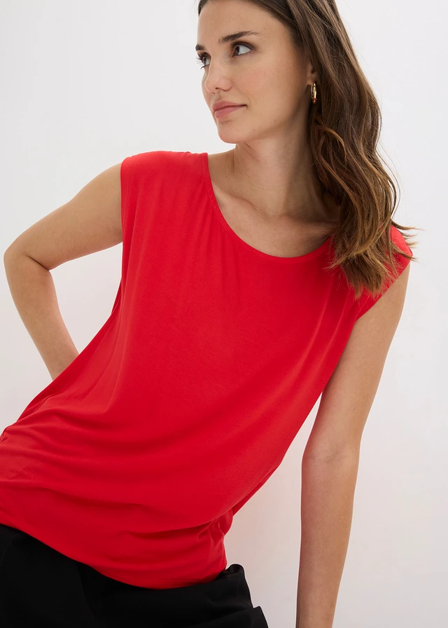 T-shirt en viscose extensible • fraise • product-page.page-title-suffix