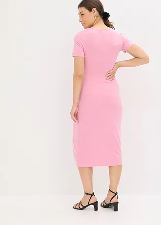Jersey jurk van een viscosemix • rookorchidee • bonprix online shop