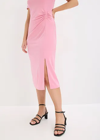 Jersey jurk van een viscosemix • rookorchidee • bonprix online shop