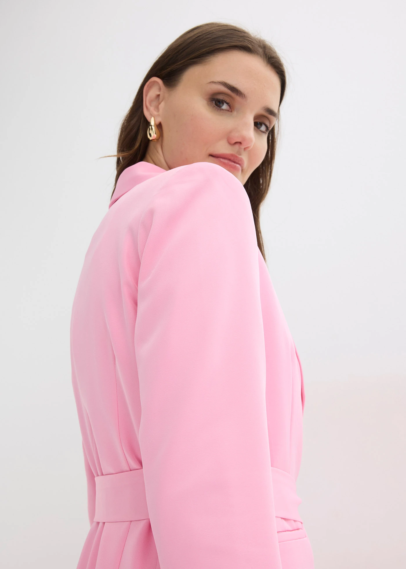 Blazer avec ceinture à nouer • rose • Boutique bonprix