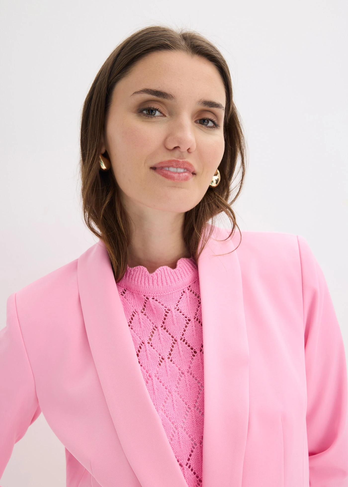 Sacou cu cordon • roz pal • magazin bonprix