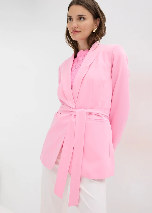 Blazer met ceintuur • roze • product-page.page-title-suffix