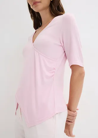 T-shirt doux en viscose extensible • rose cristal • Boutique bonprix