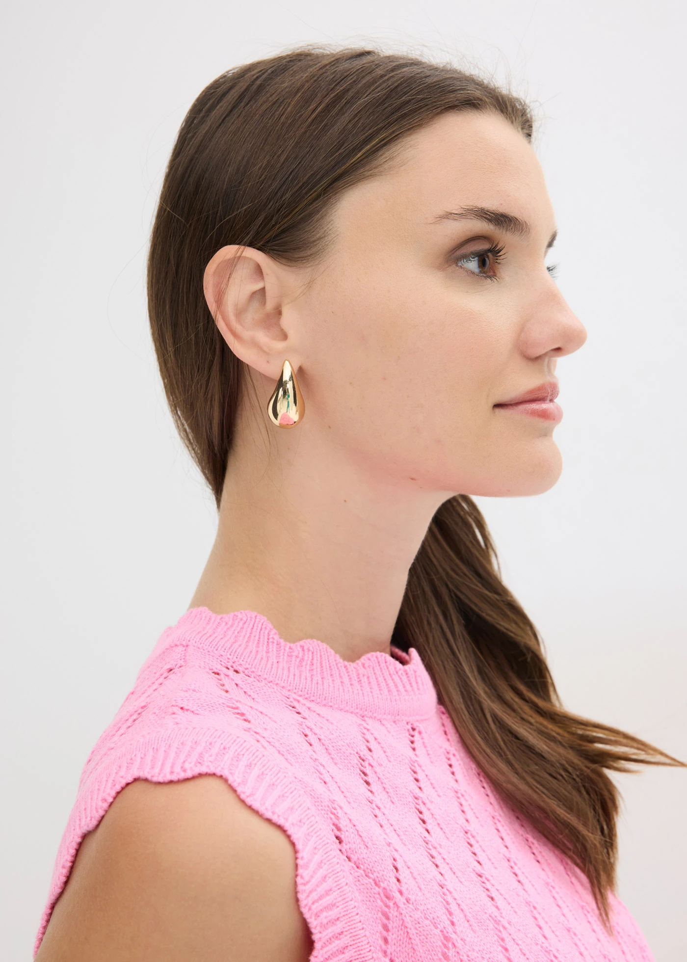 Spencer in gehaakte look van een katoenmix • roze • bonprix online shop