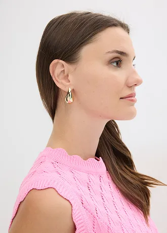 Spencer in gehaakte look van een katoenmix • roze • bonprix online shop