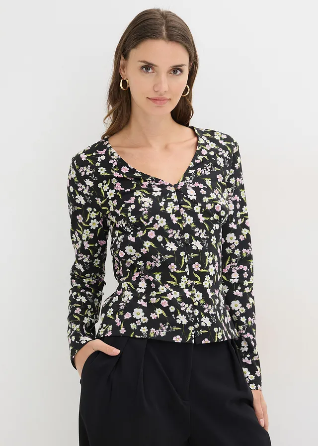 Longsleeve van katoenmix • zwart • product-page.page-title-suffix