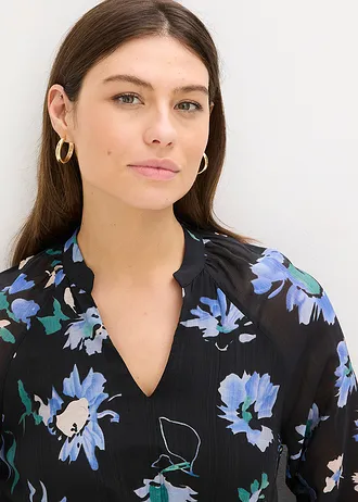 Jurk met print • zwart gebloemd • bonprix online shop