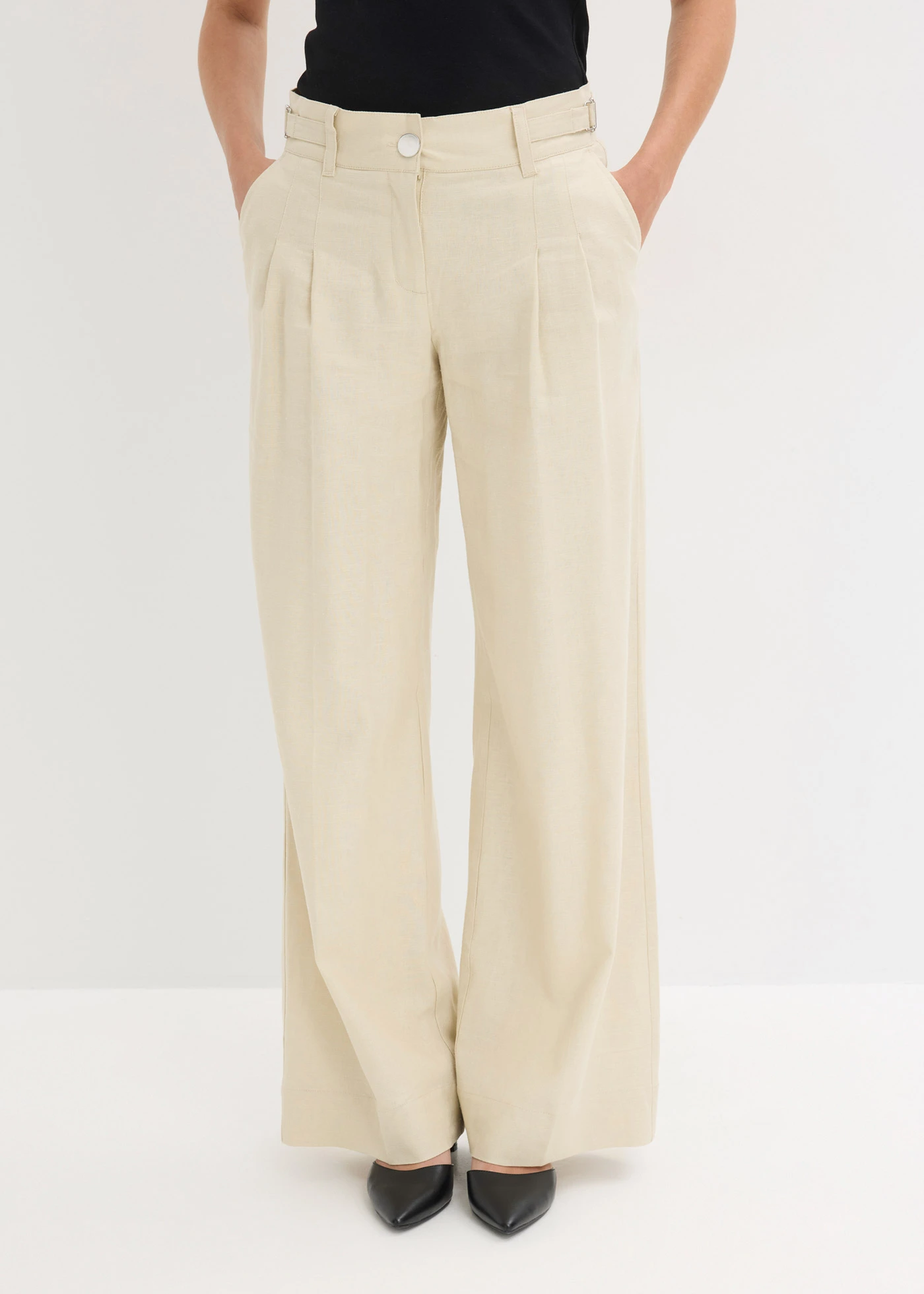 Pantalon palazzo léger • sable clair • Boutique bonprix