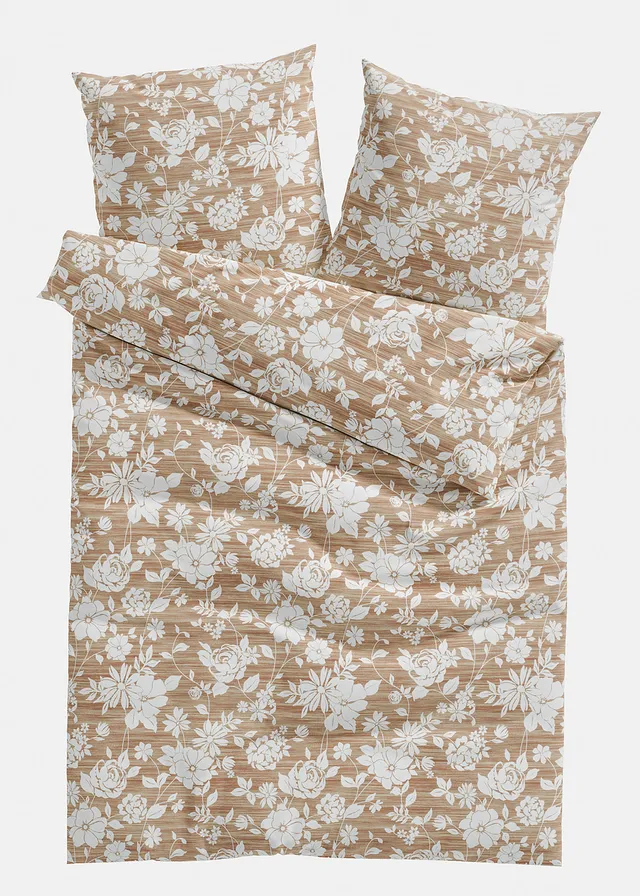 Parure de lit en linon, Couleur: beige