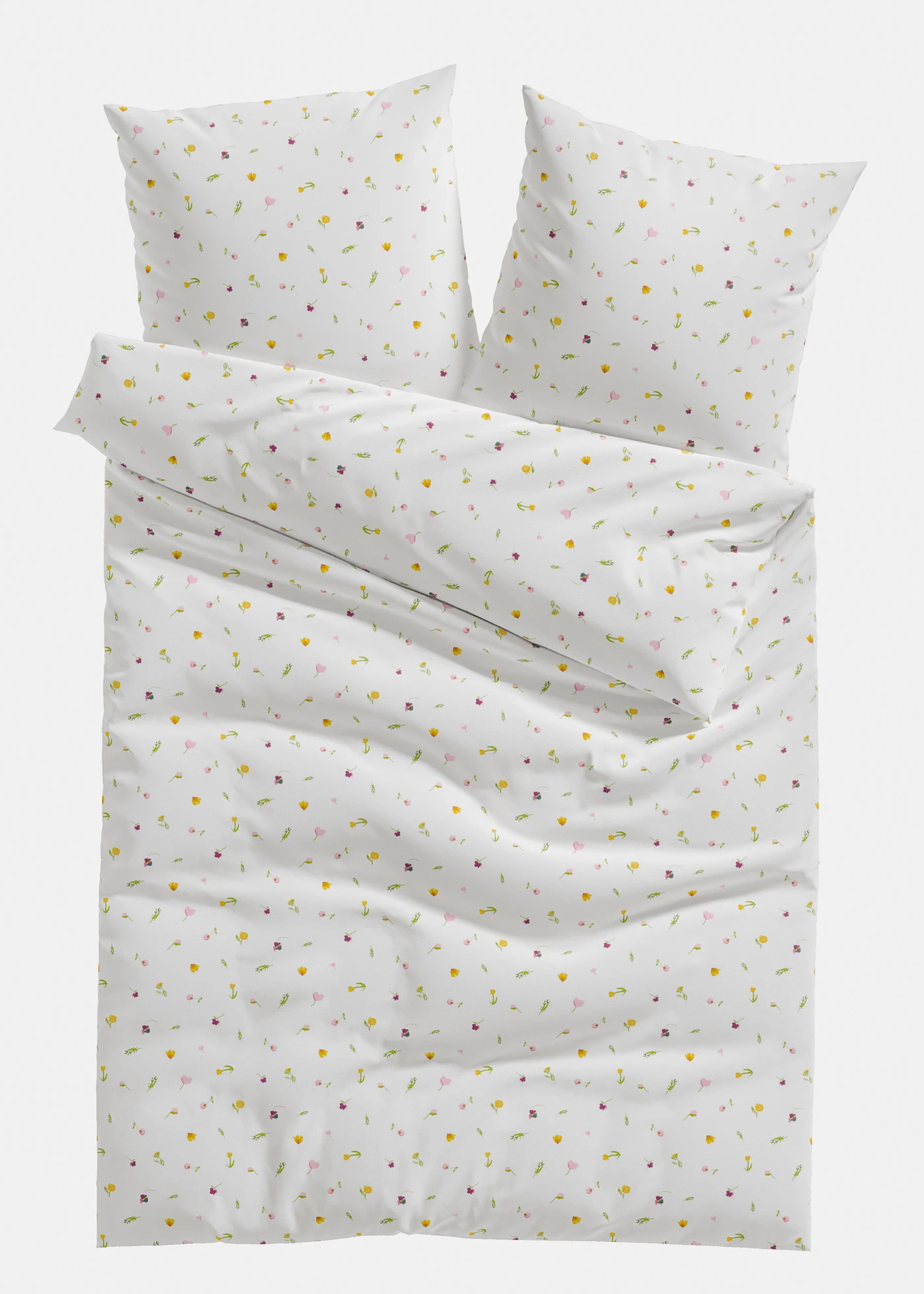 Lenjerie de pat din material cu bumbac • alb • magazin bonprix