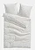 Posteľná bielizeň s kvetovaným dizajnom, farba: biela