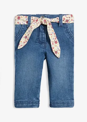 Jean taille extensible avec ceinture