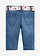 Jean taille extensible avec ceinture, Couleur: bleu denim