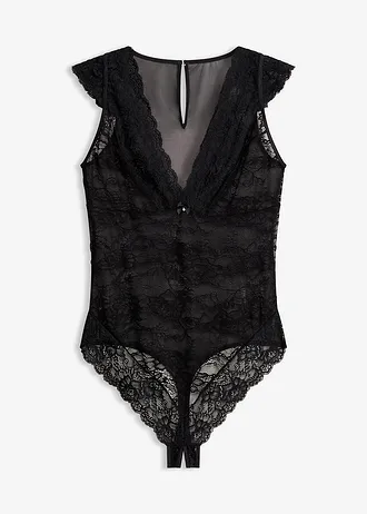 Nyitott stringbody • fekete • bonprix áruház