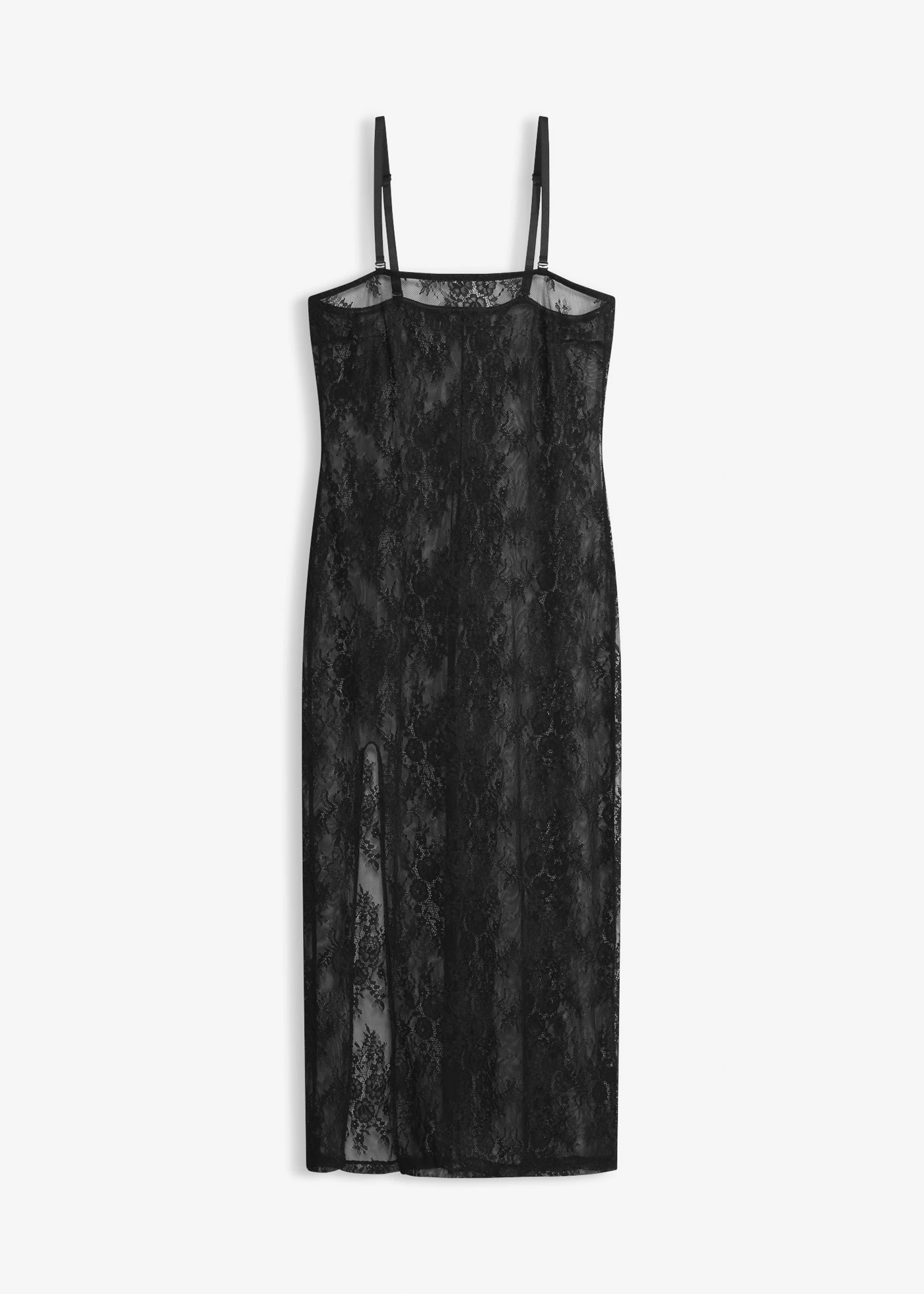 Nuisette en dentelle à bretelles amovibles • noir • Boutique bonprix