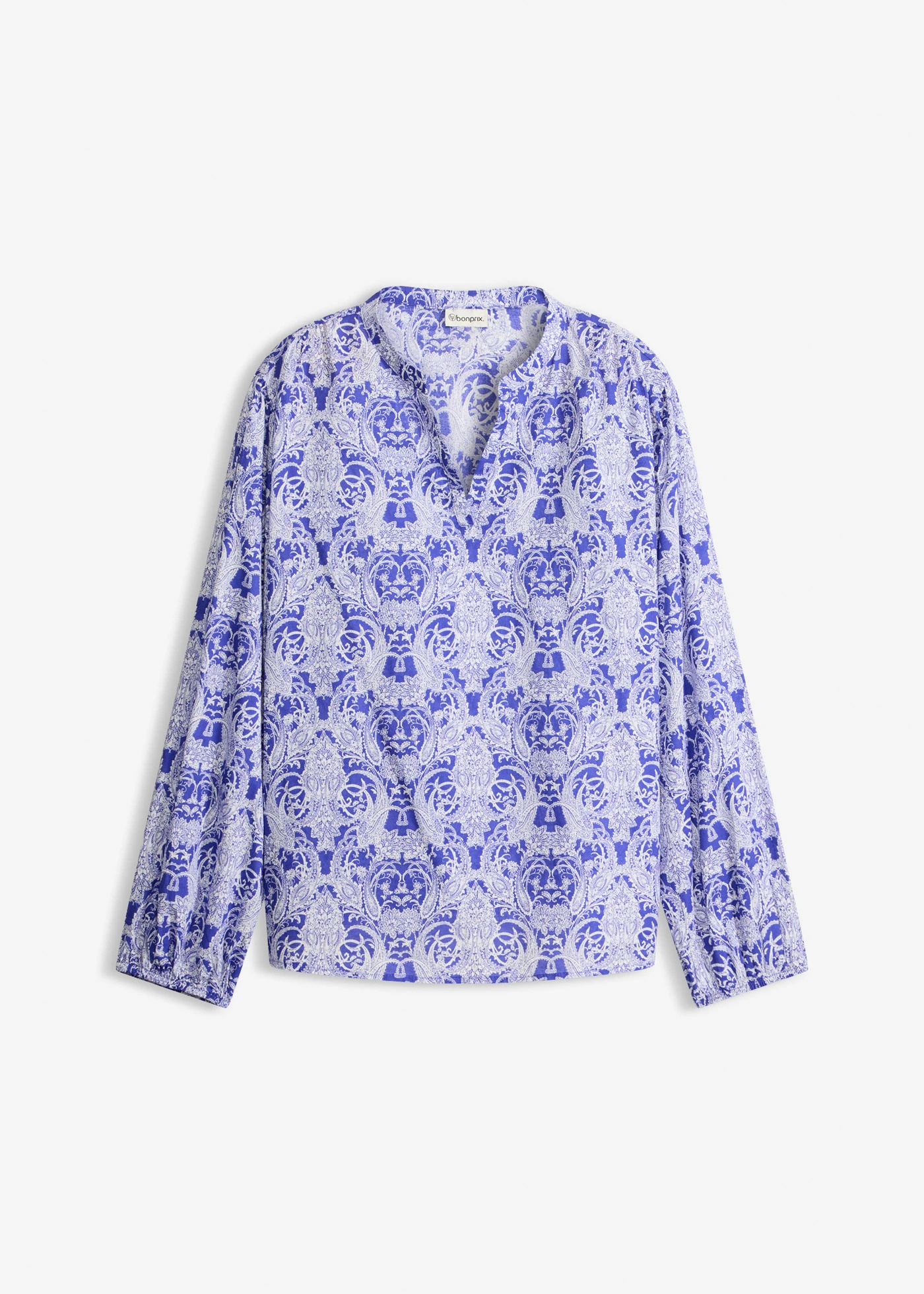 Blouse 100% coton • bleu arctique-écru imprimé • Boutique bonprix