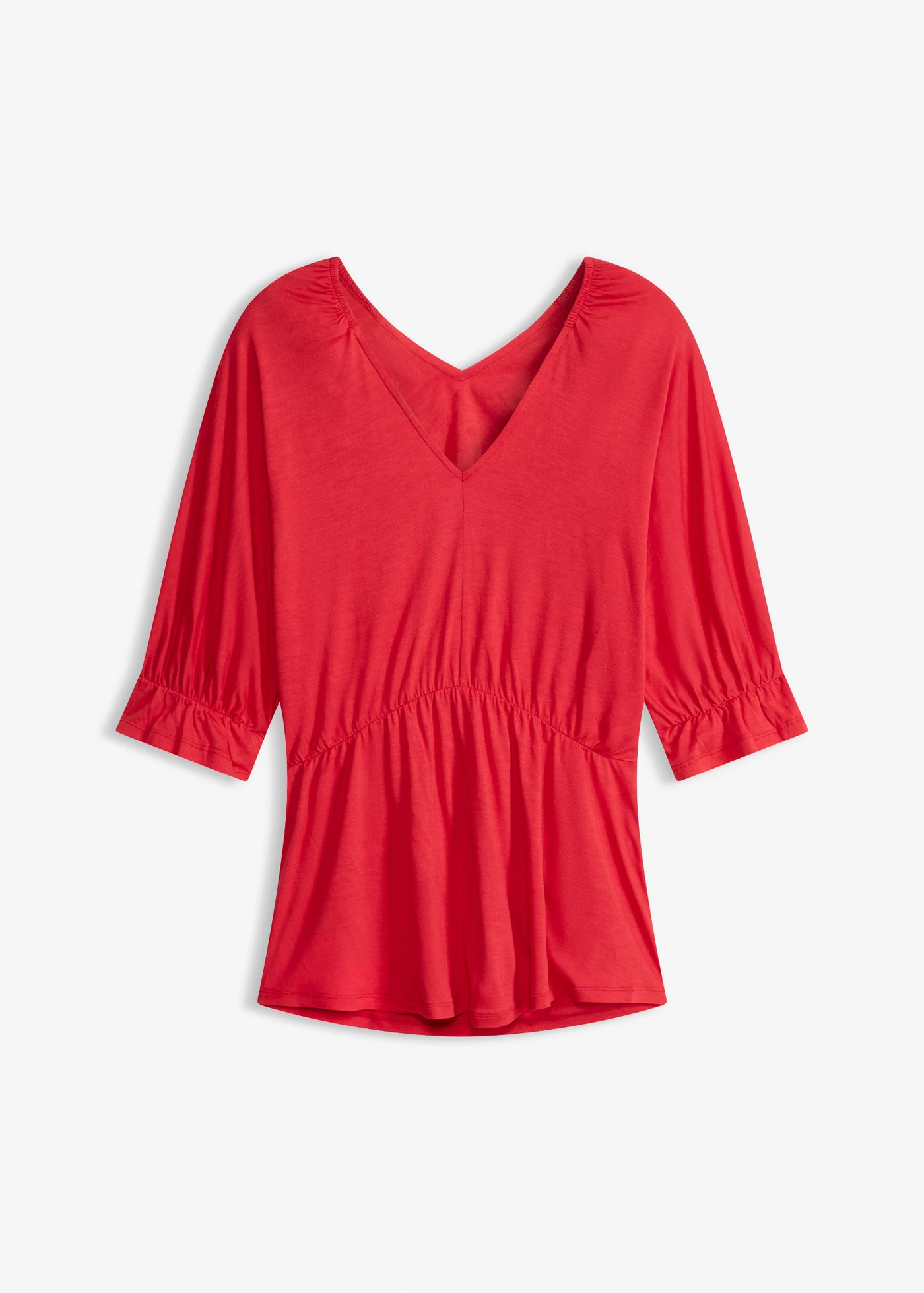 Shirt tuniek in een viscosemix • aardbeirood • bonprix online shop