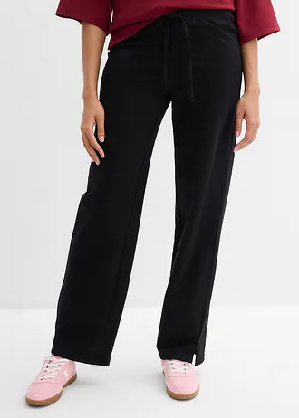 Sweatpants van biologisch katoen, Kleur: zwart