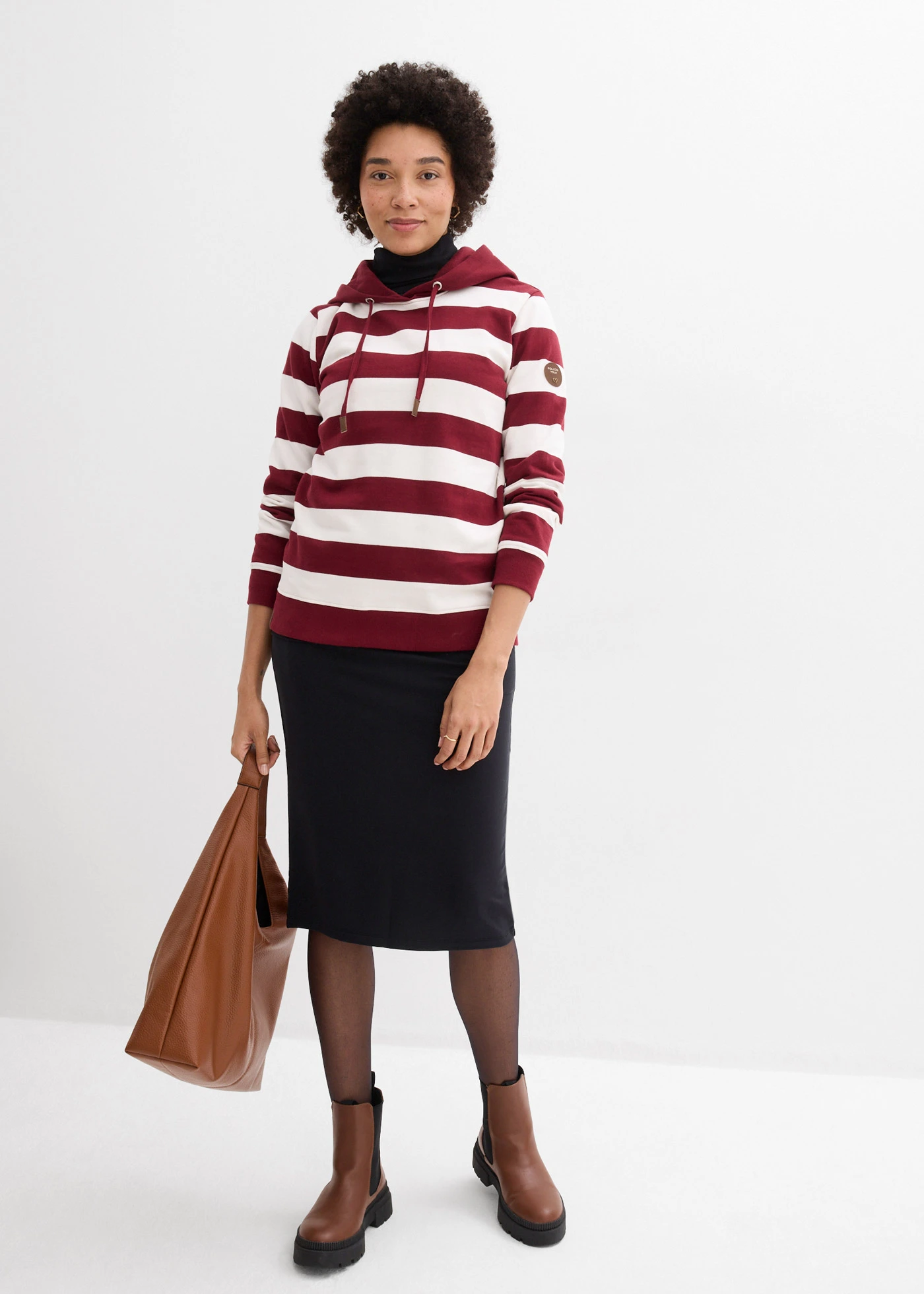 Jupe sweat • noir • Boutique bonprix