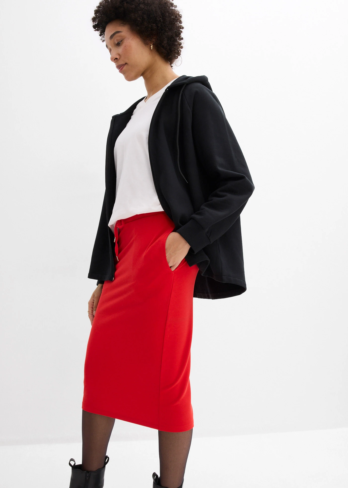 Sweatrok • aardbeirood • bonprix online shop