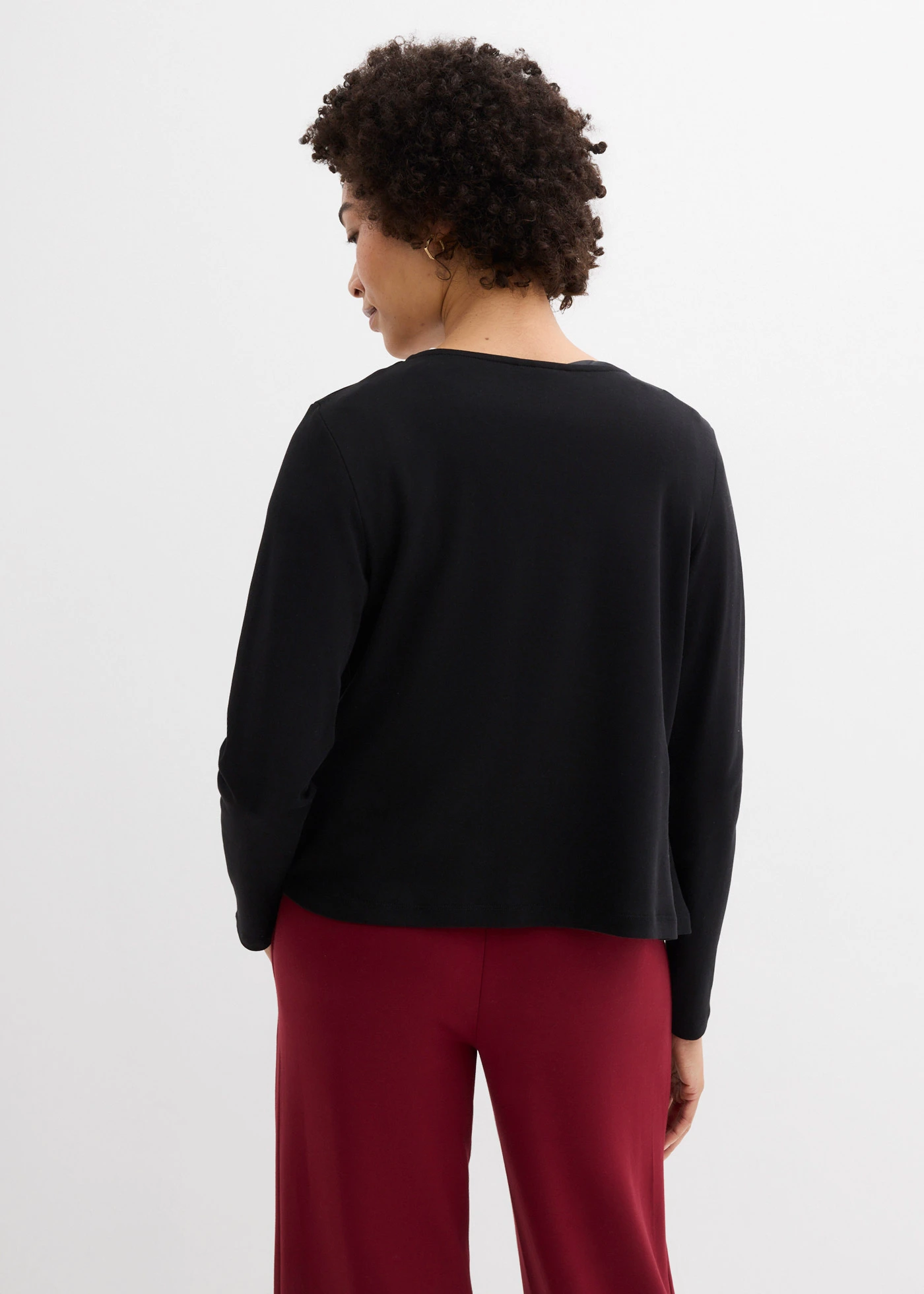 Zwaar jersey shirtvest van puur biologisch katoen • zwart • bonprix online shop