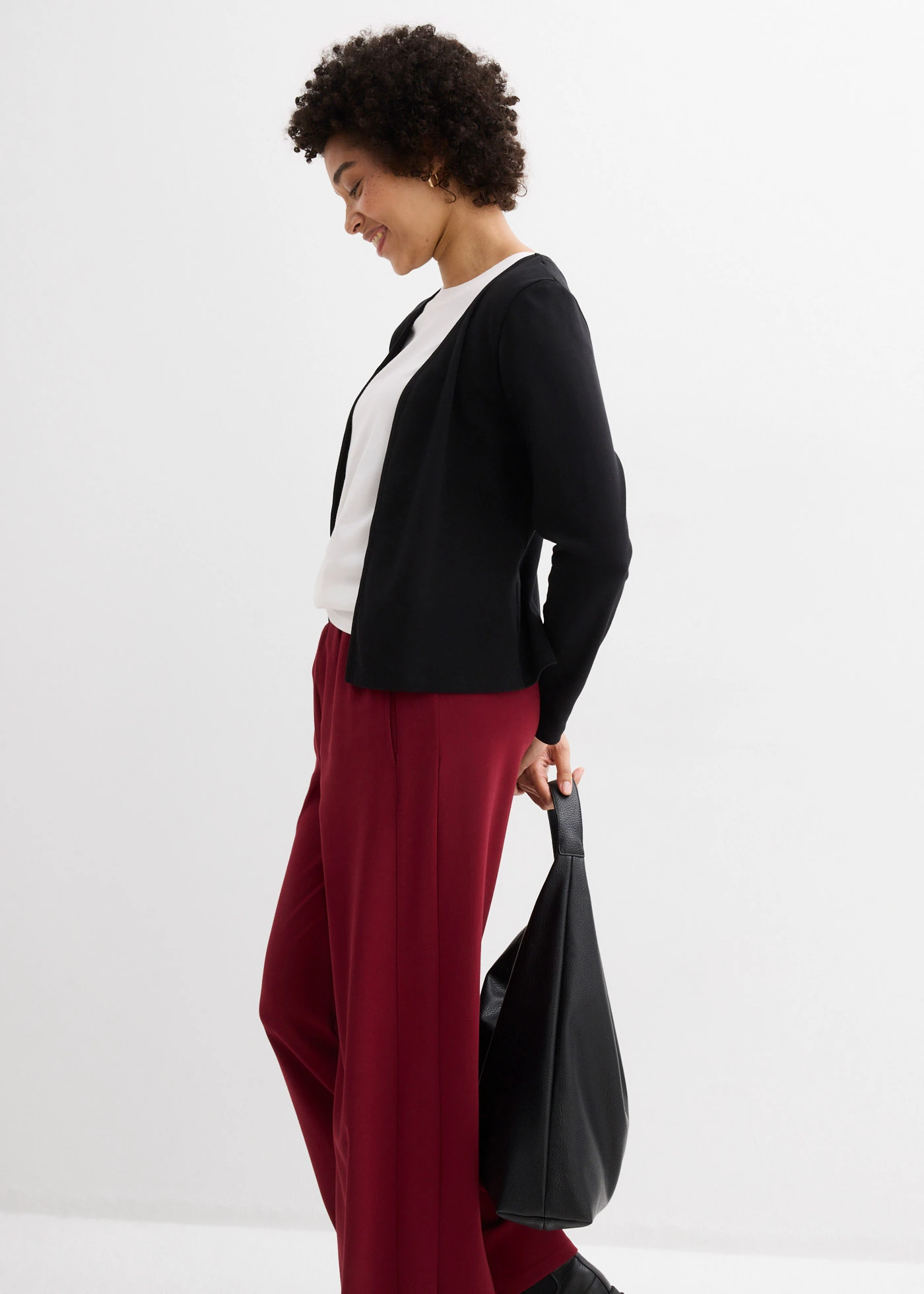 Gilet en jersey épais 100% coton • noir • Boutique bonprix