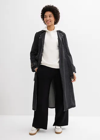 Dzsörzé Culotte nadrág tiszta bio-pamutból • fekete • bonprix áruház