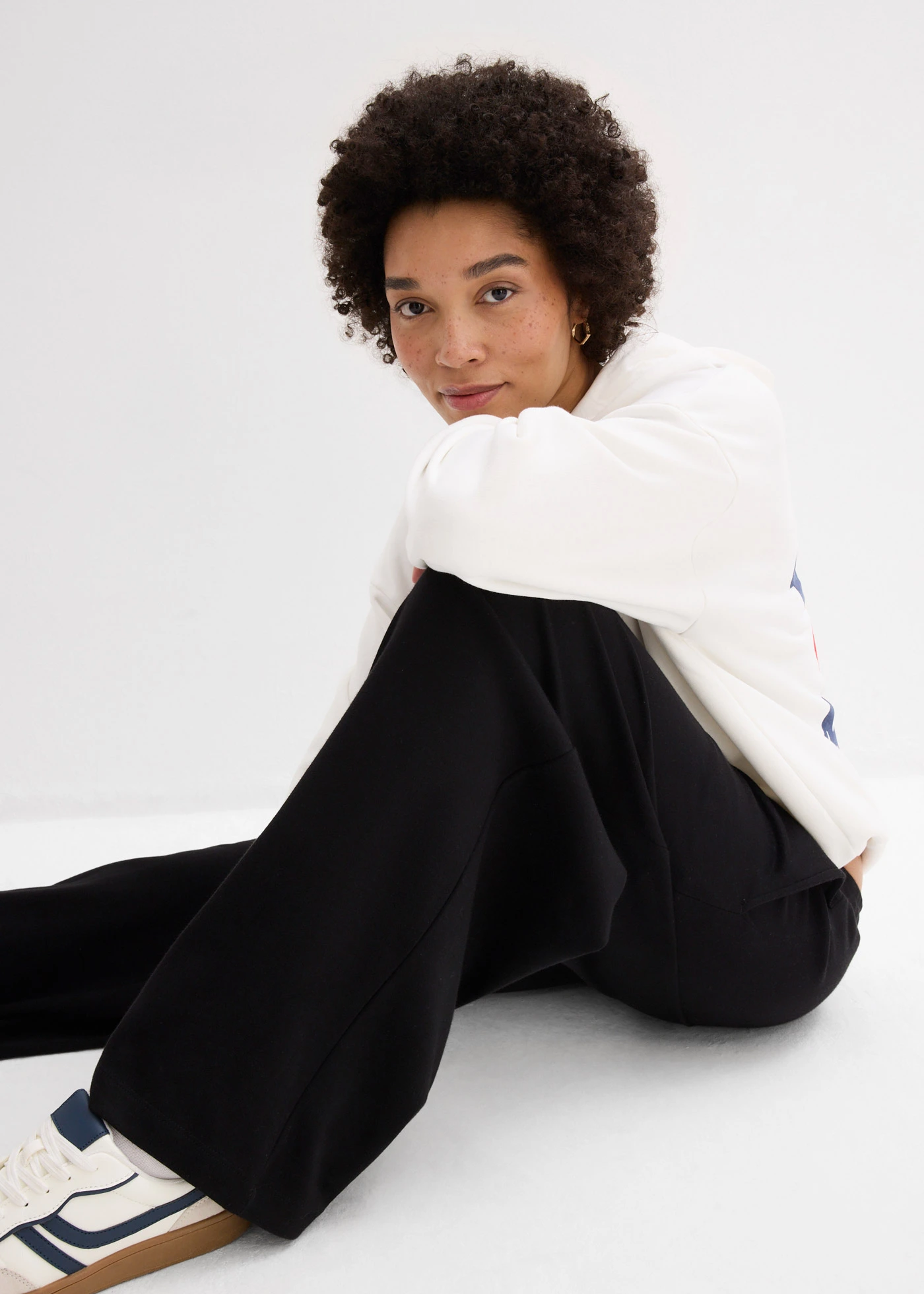 Jupe-culotte 100% coton • noir • Boutique bonprix