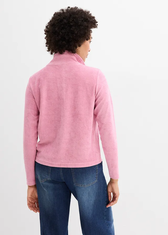 Longsleeve van badstof, Kleur: mauve