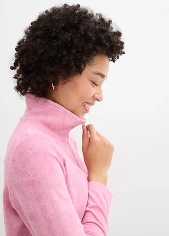 Tričko s dlhým rukávom, froté • slezová • obchod bonprix