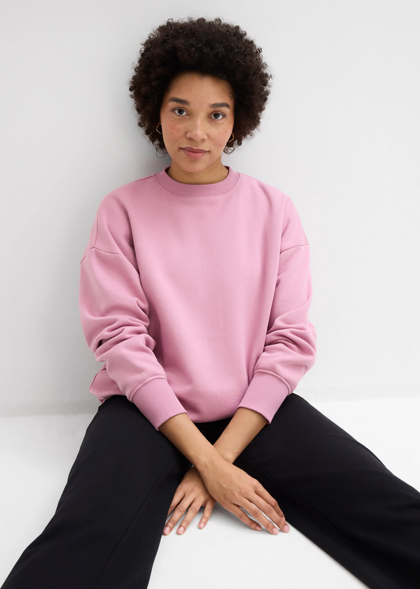 Bluză casual oversize • mov-maroniu • magazin bonprix