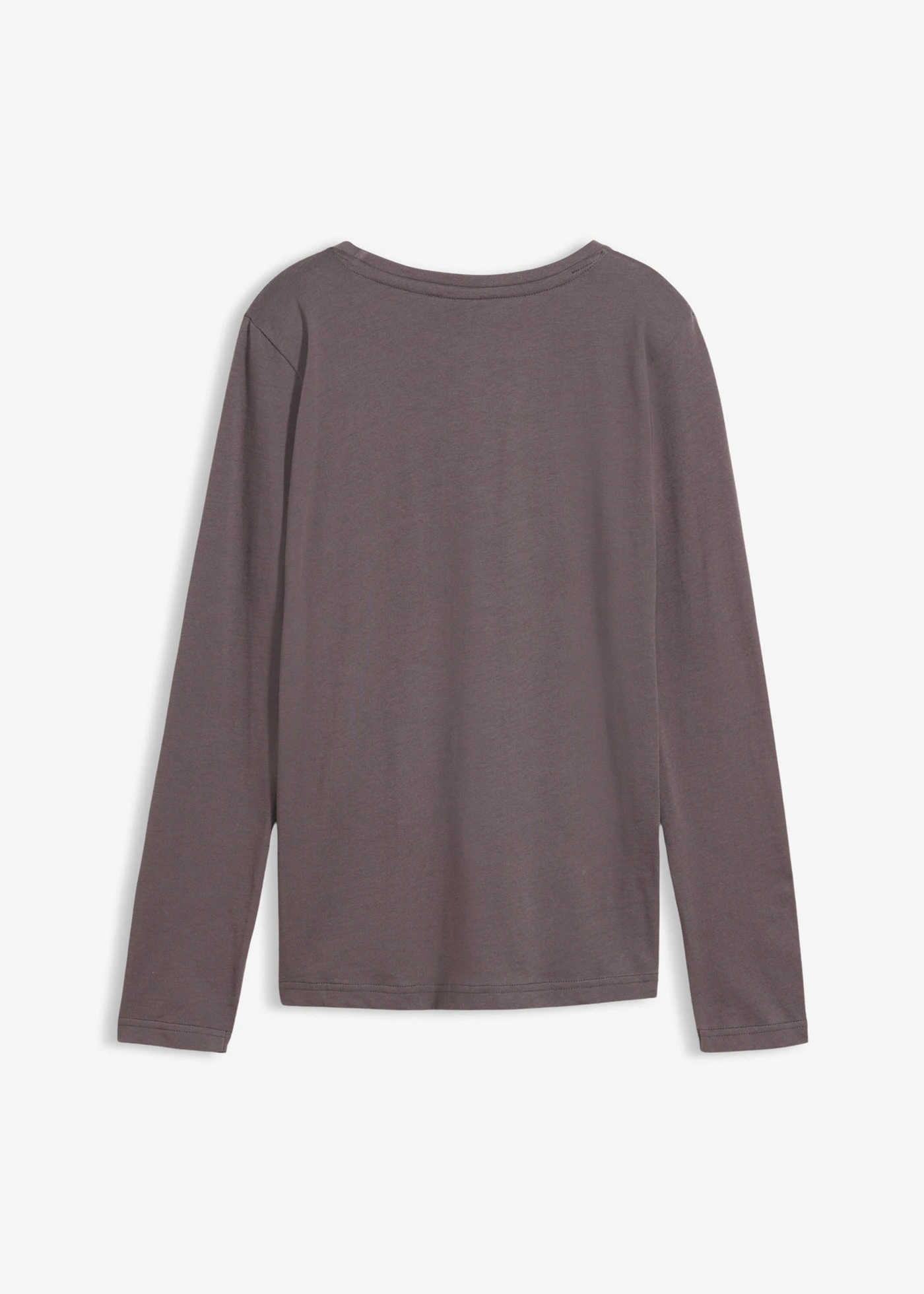 Longsleeve van biologisch katoen • leisteengrijs met print • bonprix online shop