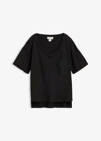 T-shirt oversize 100% coton • noir • Boutique bonprix