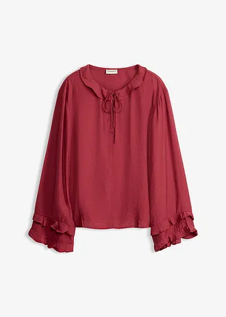 Tunique en fine viscose mélangée • rouge • Boutique bonprix