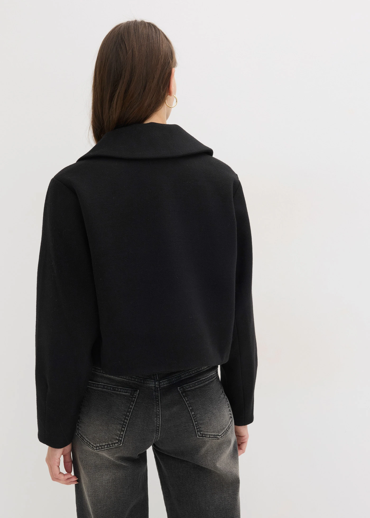 Oversize bunda s podšívkou • černá • bonprix obchod