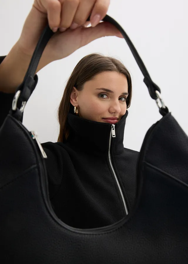 Bunda, oversize • čierna • obchod bonprix