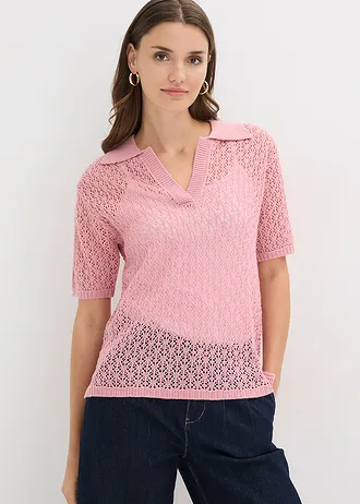 Pull ajouré • orchidée fumé • Boutique bonprix