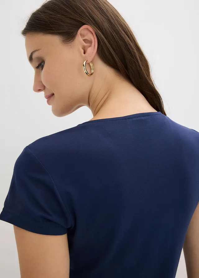T-shirt en viscose extensible • bleu foncé • product-page.page-title-suffix