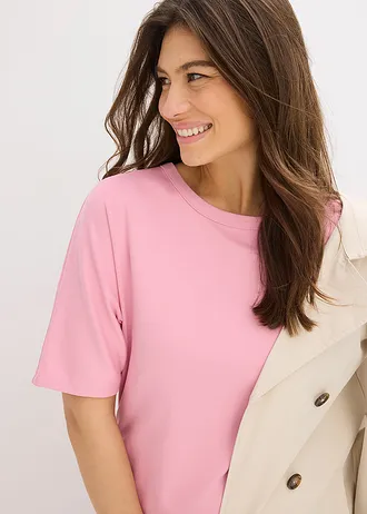 Midi jurk van comfortabel Punto di Roma • rookorchidee • bonprix online shop