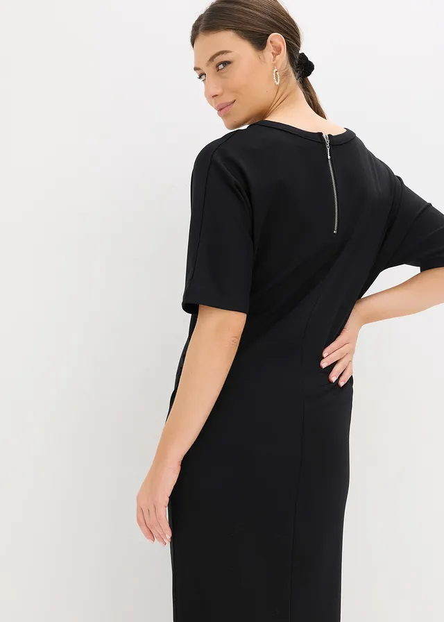 Midi jurk van comfortabel Punto di Roma • zwart • product-page.page-title-suffix