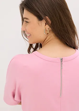 Robe midi en Punto di Roma confortable • orchidée fumé • Boutique bonprix